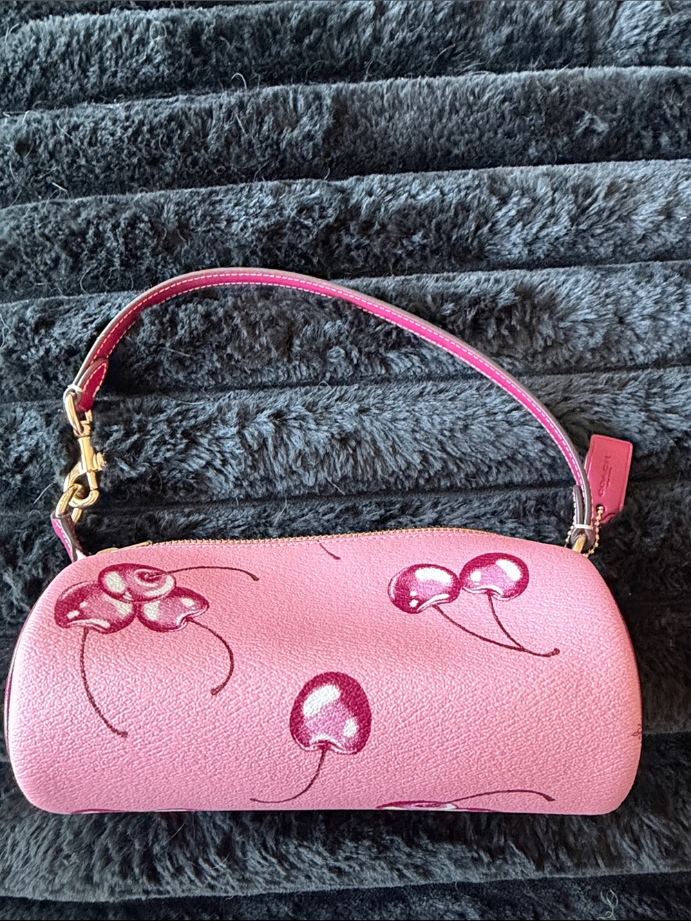 Authentic Coach Nolita Barrel Bag in the Cherry Print - Picture 5 of 5
